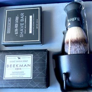 New Box Original Beekman 1802 Davesforth Men's Shave 4-piece Collection NWOT